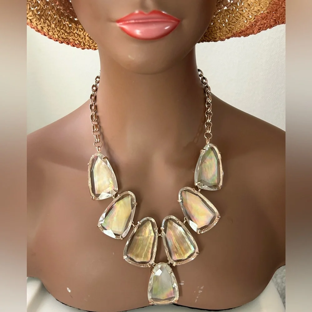 Kendra Scott Brown MOP Harlow‎ Statement Necklace